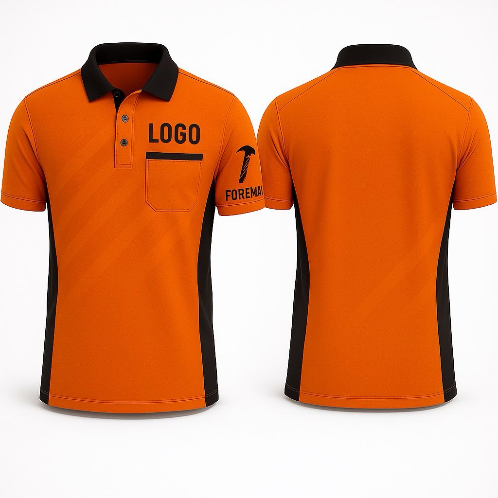 Foreman High-Viz Polo – Embroidered Work Shirt