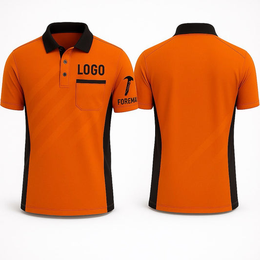 Foreman High-Viz Polo – Embroidered Work Shirt