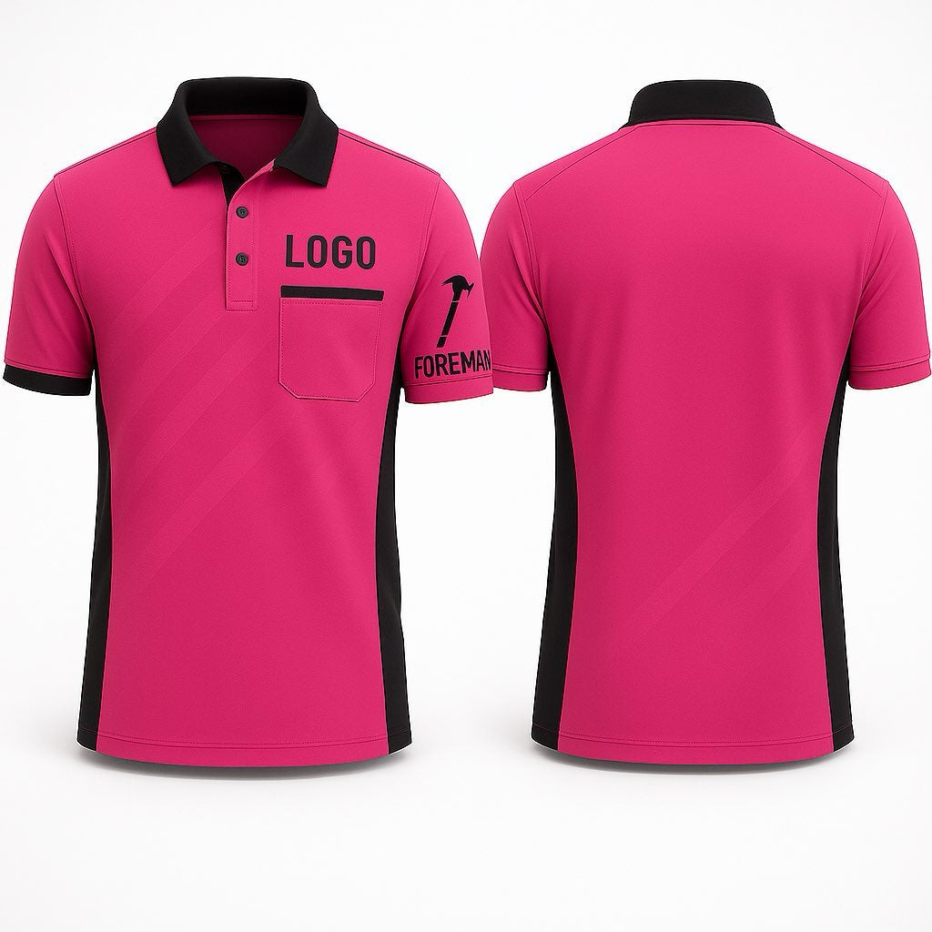 Foreman High-Viz Polo – Embroidered Work Shirt